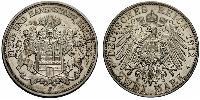 2 Mark Allemagne / Hambourg Argent 