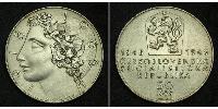 50 Krone Cecoslovacchia  (1918-1992) Argento 