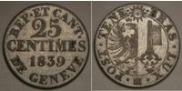 25 Centime Suiza Plata 