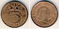 5 Цент Королівство Нідерланди (1815 - ) Бронза 