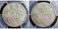 25 Centime Svizzera Argento 