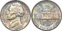 1 Nickel / 5 Cent 美利堅合眾國 (1776 - ) 镍/銅 Thomas Jefferson (1743-1826)