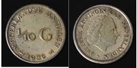 1/10 Gulden Antilles néerlandaises (1954 – 2010) Argent 