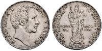 2 Gulden Regno di Baviera (1806 - 1918) Argento Massimiliano II di Baviera(1811 - 1864)