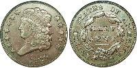 1/2 Cent Estados Unidos de América (1776 - ) Cobre 