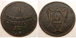1 Pfennig Stati federali della Germania Rame 