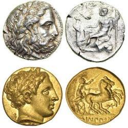 Ancient Macedon coinage - Philip II  (15) Münzen - spa1