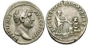 1 Denarius 羅馬帝國 銀 哈德良