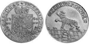 1/6 Thaler Anhalt-Bernburg (1603 - 1863) Argento Vittorio Federico di Anhalt-Bernburg(1700 – 1765)