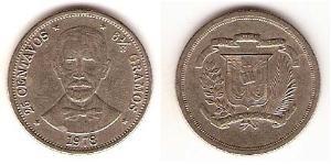 25 Centavo Dominican Republic Copper/Nickel 