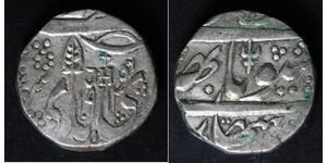 INDIA (Kashmir) 1 Rupee VS1912 (1855) - Silver - VF - 409
