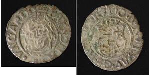 HUNGARY Denar 1579 KB - Billon - Rudolf II. (1576-1608) - 1112