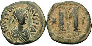  Follis 拜占庭帝国 青铜 查士丁尼一世