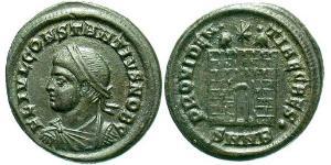  AE3 / 1 Фолліс Римська імперія (27BC-395) Бронза Констанцій II (317 - 361)
