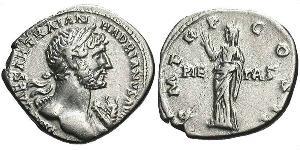 1 Denier Empire romain (27BC-395) Argent Hadrien (76 - 138) 