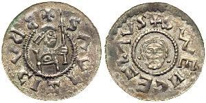 1 Динар Богемия Серебро Bretislaus II, Duke of Bohemia (1060-1100)