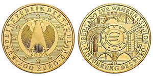 100 Euro Repubblica Federale di Germania (1990 - ) Oro 