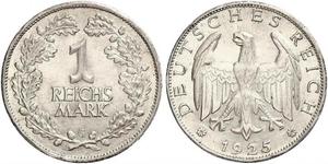 1 Mark República de Weimar (1918-1933) Plata 