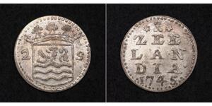 2 Stuiver Dutch Malacca (1641 - 1824) 銀 