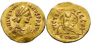 1 Semissis Empire byzantin (330-1453) Or Justinien I (482-565)