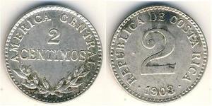 2 Centimo Costa Rica Argento 