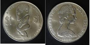COOK ISLANDS 1 Dollar 1985 - Copper/Nickel - 12nd P.I.C. and Mini Gam - 4244