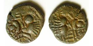 INDIA (Kashmir) 1 Stater ND - Copper - Parthavarman (906-921) - 91