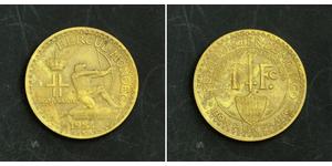 
 
  
 1924, Monaco, Prince Louis II. Aluminum-Bronze 1 Franc Coin. XF! 
  
  Condition: XF! Mint Year: 1924 Mint Place: Paris Reference: KM-111. Mintage: 150,000 pcs. Denomination: 1 Francs Mat ...