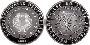 10 Euro Allemagne (1990 - ) Argent 