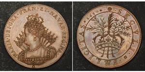  
  1610, Royal France, Queen Marie de Medici. Large Copper Coronation Medal. AU++  Mint Place: Paris Reference: Maz.483, J.88 Condition: A nice AU-UNC with sharp details! Denomination: Medal - O ...