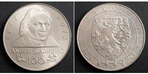  
  1972, Czechoslovakia. Medallic Silver 100 Korun 