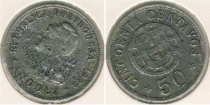Ангола
50 сентаво (1928 г.)
Никель-Бронза
Номер по Краузе КМ#69
