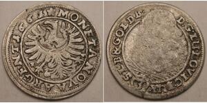 SILESIA LIEGNITZ BRIEG 3 Kreuzer 1661 EW - Silver - Ludwig IV. - VF - 1178 *