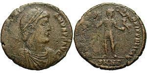 1 Follis /  AE1 Imperio romano (27BC-395) Bronce Valentiniano I (321-375)