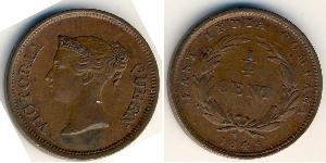 1/4 Cent Établissements des détroits (1826 - 1946) Cuivre 