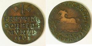 BRUNSWICK WOLFENBUTTEL 1 Pfennig 1803 MC - Copper - Karl Wilhelm Ferdinand - 552