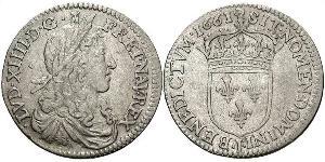 10 Sol Kingdom of France (843-1791) Silver Louis XIV (1638-1715)