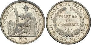 1 Piastre Indochina francesa (1887-1954) Plata 