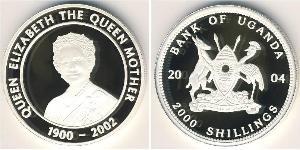 2000 Shilling Uganda Plata 