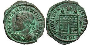 1 Follis /  AE3 Imperio romano (27BC-395) Bronce Constancio II (317 - 361)