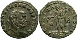 1 Follis Empire romain (27BC-395) Bronze Maximien Galère (260-311)