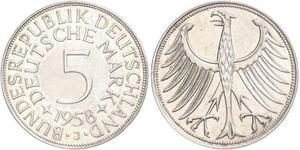 5 Mark West Germany (1949-1990) Silver 