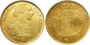 8 Escudo Peru Gold Charles III of Spain (1716 -1788)