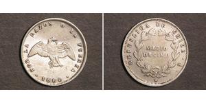 1/2 Decimo Chile Silber 
