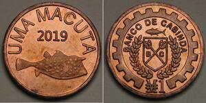 CABINDA 1 Macuta 2019 - Copper - aUNC - 2802 *