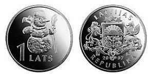 1 Lats Lettonia (1991 - )  