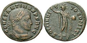 1 Фолліс Римська імперія (27BC-395) Бронза Костянтин I (272 - 337)