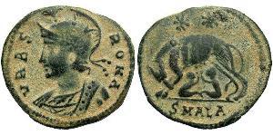 1 Follis /  AE3 羅馬帝國 青铜 君士坦丁大帝