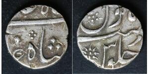 INDIA MUGHAL EMPIRE 1/2 Rupee AHxxxx//31 - Silver - Shah Alam II. - VF - 498