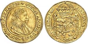 1632,DEUTSCHLAND. Nürnberg, Stadt. Dukat 1632. Geprägt unter schwedischer Besetzung durch Gustav II. Adolf. 3.36 g. AAJ 4. Slg. Erlanger 499. Fr. 1924. Leicht gewellt / Slightly wavy flan. Gutes  ...